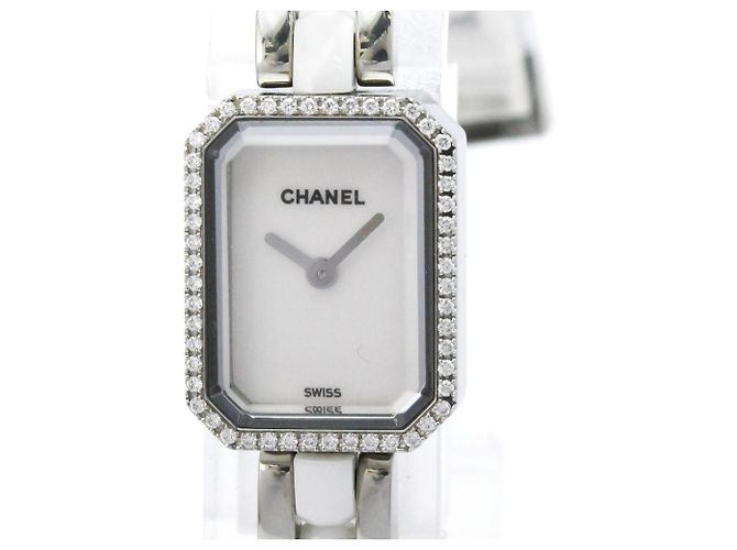Chanel Premiere Mini Quartz Stainless Steel and Ceramic with Diamond Bezel 15 - vista 4