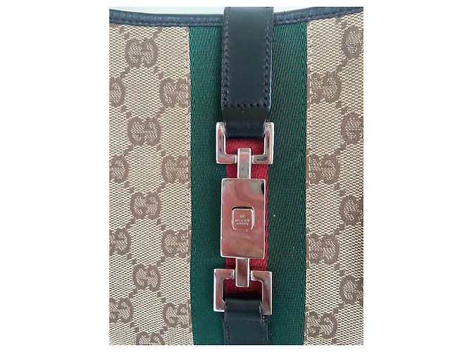 Borsa hobo Gucci Jackie Monogram - vista 3