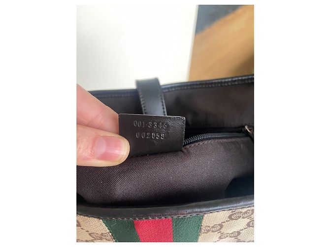 Borsa hobo Gucci Jackie Monogram - vista 8