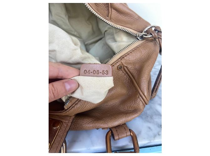Borsa a mano Chloé Paddington in pelle marrone - vista 7