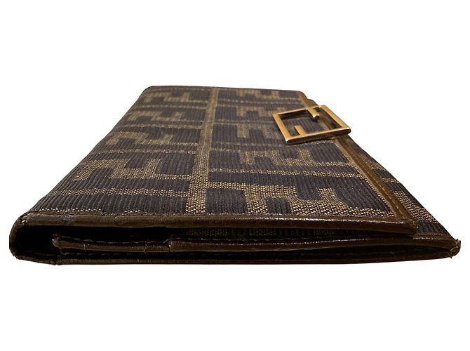 Fendi Baguette Continental Zucca Embossed Leather - view 3