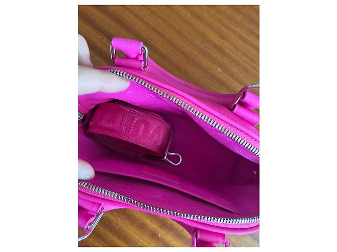 Louis Vuitton Borsa Alma Bubblegram Pelle Rosa - vista 7