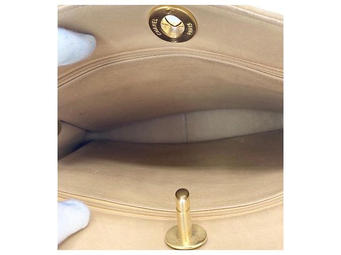 Timeless Borsa Tote Chanel Classica Intramontabile Beige Pelle d'Agnello - vista 8
