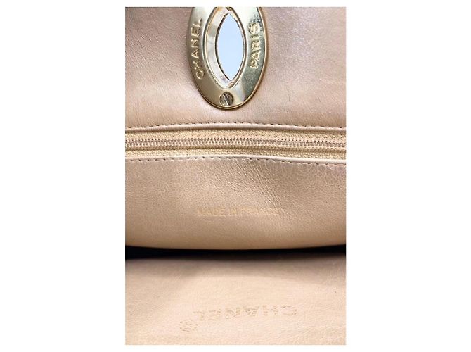 Timeless Borsa Tote Chanel Classica Intramontabile Beige Pelle d'Agnello - vista 9