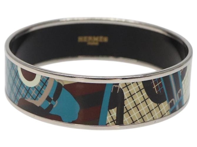 Bracciale Hermès Caleche in smalto largo - vista 2