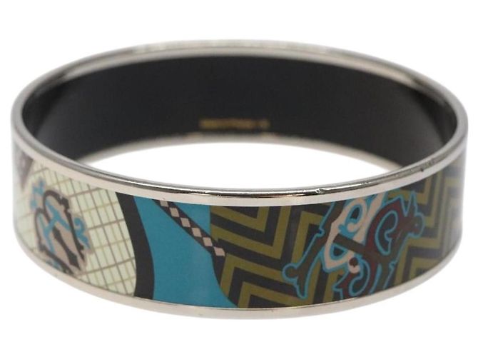 Bracciale Hermès Caleche in smalto largo - vista 3