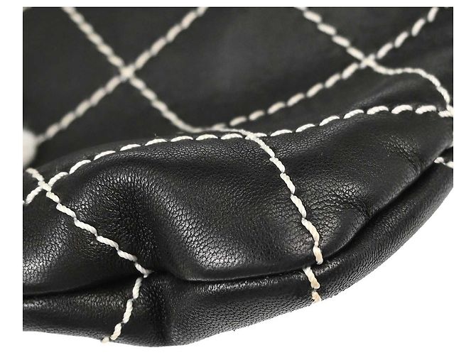 Chanel Surpique Chain Quilted Leather Medium - vista 7