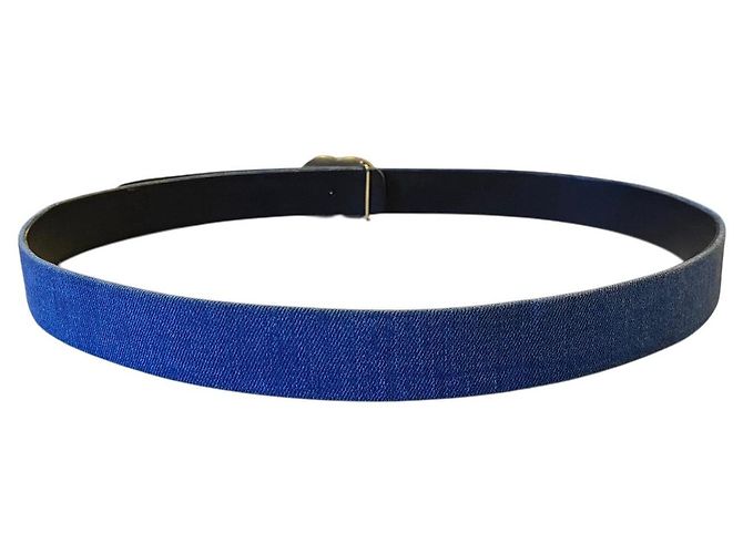 Chanel Airlines 16P Denim Gürtel mit CC-Schnalle - Ansicht 3
