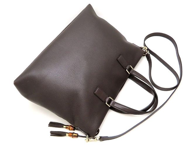 Gucci Bamboo 2-Way Tote Bag mit Fransen und Quasten - Ansicht 5