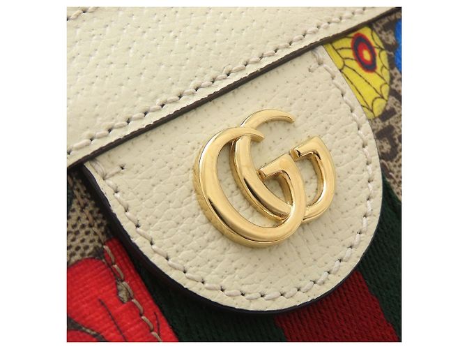 Borsa a tracolla piccola con catena Gucci GG Flora Ophidia - vista 20