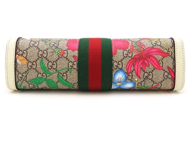 Borsa a tracolla piccola con catena Gucci GG Flora Ophidia - vista 4