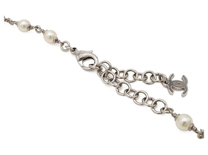 Collana lunga Chanel Coco Mark in perle finte - vista 6
