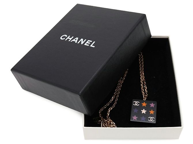 Collana Pendente Chanel Square Coco Mark Star - vista 8