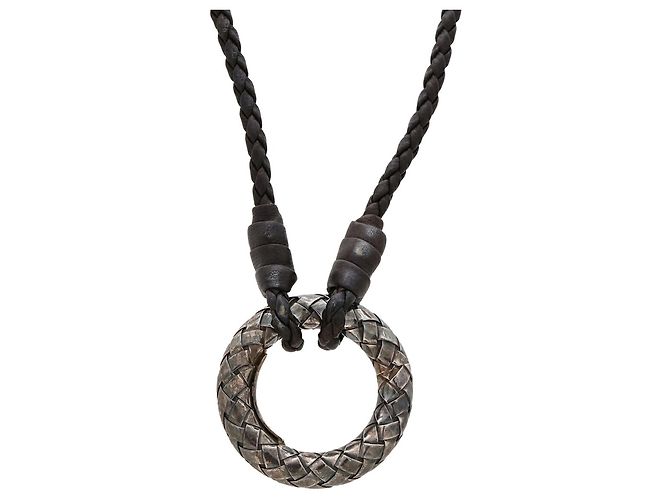 Pendente collana Bottega Veneta Intrecciato - vista 2