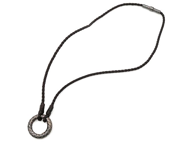 Pendente collana Bottega Veneta Intrecciato - vista 3