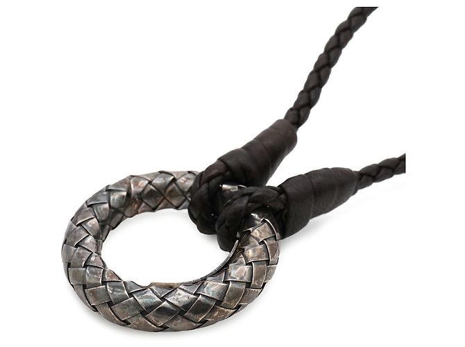 Pendente collana Bottega Veneta Intrecciato - vista 4