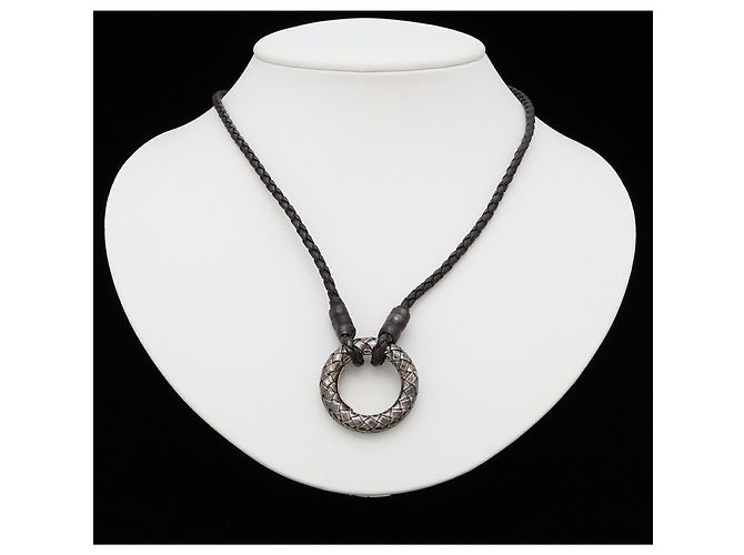 Pendente collana Bottega Veneta Intrecciato - vista 8