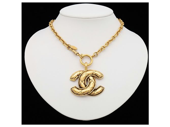 Colar de corrente Chanel Coco Mark Matelassé - vista 8