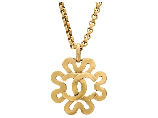 Collar de cadena Chanel Flower Coco Mark - vista 2