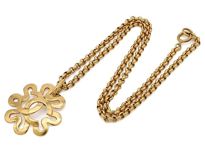 Collar de cadena Chanel Flower Coco Mark - vista 3