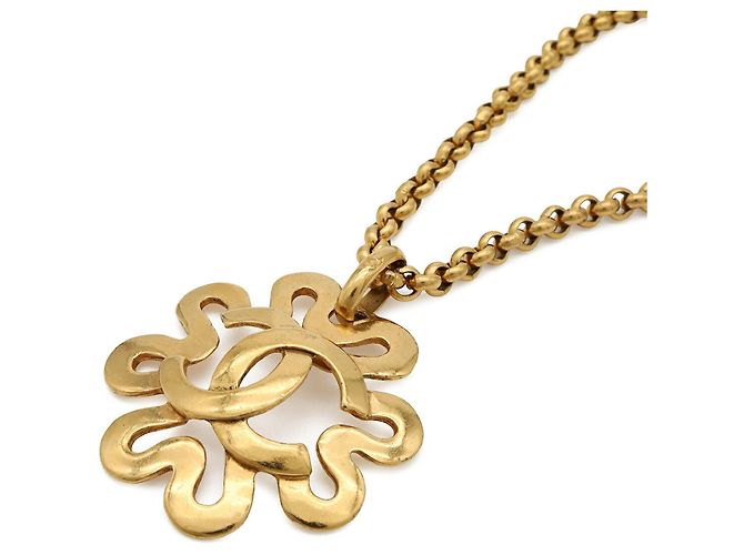 Collar de cadena Chanel Flower Coco Mark - vista 4