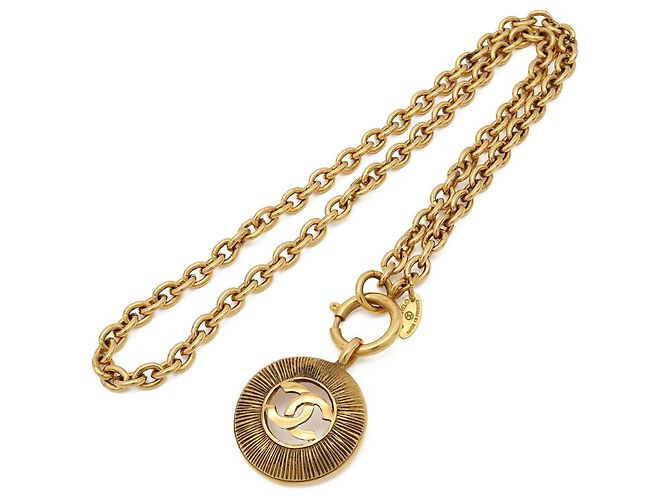 Collana a catena rotonda Chanel Coco Mark Medallion - vista 3