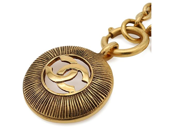 Collana a catena rotonda Chanel Coco Mark Medallion - vista 4