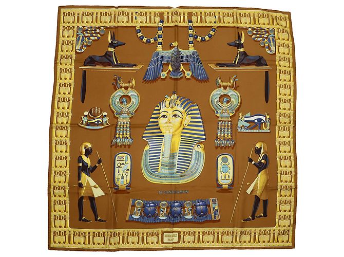 Hermès HERMES Carre 90 Tutankhamun Design Schal - Ansicht 2