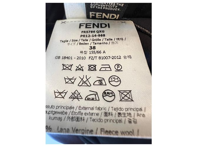 Fendi schwarze Hose aus Schurwolle - Ansicht 11