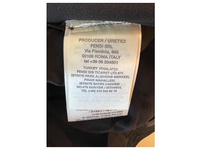 Fendi schwarze Hose aus Schurwolle - Ansicht 13