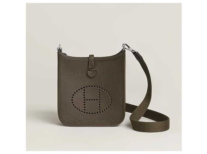 Hermès Evelyne 16 TPM Borsa a Tracolla Pelle Vert Loden - vista 2