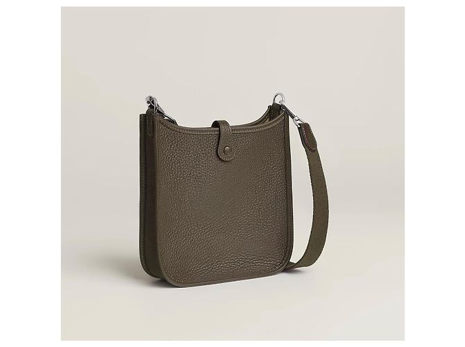 Hermès Evelyne 16 TPM Borsa a Tracolla Pelle Vert Loden - vista 5