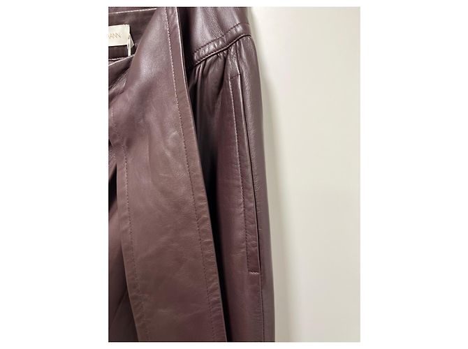 Zimmermann Pantalones Resistance de cuero marrón - vista 5
