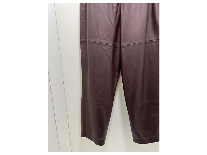 Zimmermann Pantalones Resistance de cuero marrón - vista 8