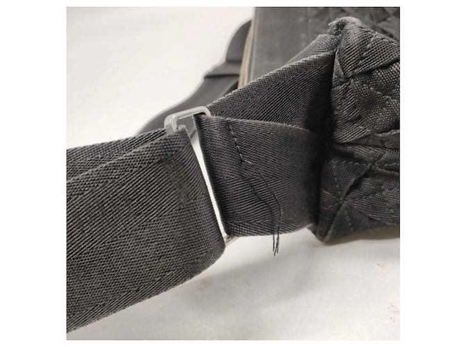 Borsa a tracolla Bottega Veneta in tela nera - vista 9