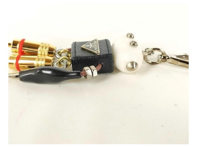 Saffiano Prada Schlüsselanhänger Robot Charm Edward 1ARA97 - Ansicht 3