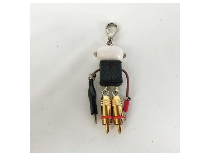 Saffiano Prada Schlüsselanhänger Robot Charm Edward 1ARA97 - Ansicht 5