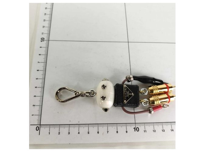 Saffiano Prada Schlüsselanhänger Robot Charm Edward 1ARA97 - Ansicht 7