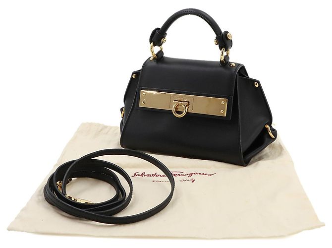 Salvatore Ferragamo Gancini Mini Sofia Handtasche - Ansicht 2