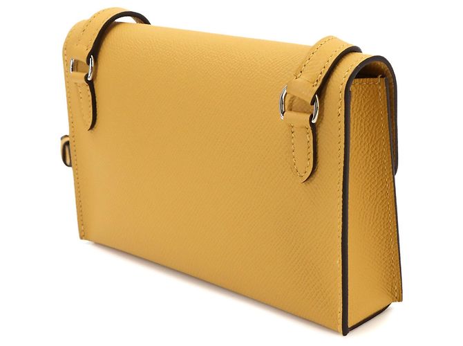 Hermès Borsa a tracolla Hermes Nap Togo Epsom Paille - vista 3