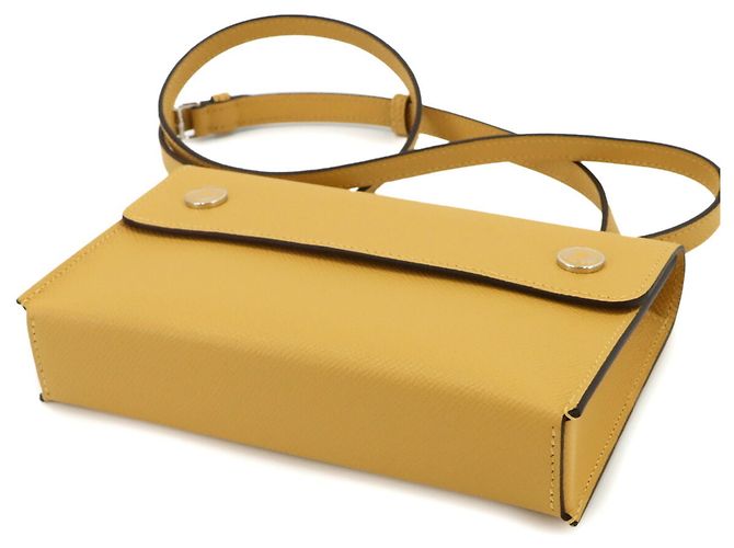 Hermès Borsa a tracolla Hermes Nap Togo Epsom Paille - vista 4
