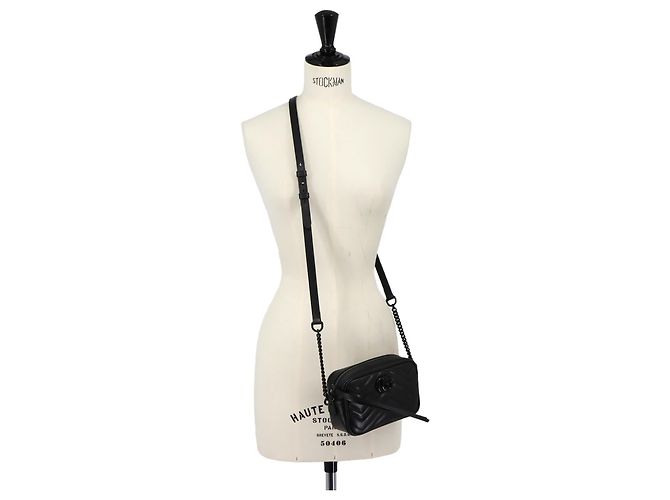 Borsa a spalla mini Gucci GG Marmont - vista 10