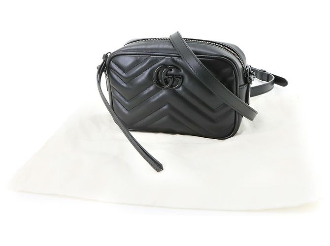 Borsa a spalla mini Gucci GG Marmont - vista 2