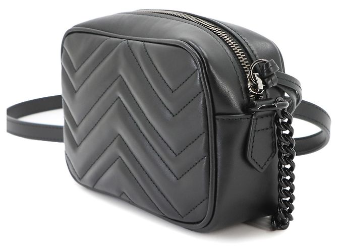 Borsa a spalla mini Gucci GG Marmont - vista 3