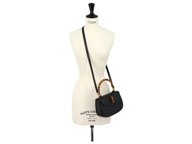 Bolso de mano 2 vías Mini Bamboo Gucci - vista 10
