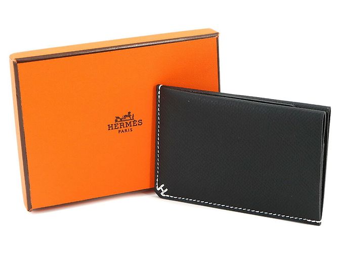 Hermès Portabiglietti Hermes H Sellier - vista 2