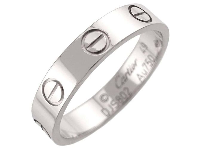 Anello Mini Love Cartier in oro bianco 18K - vista 4