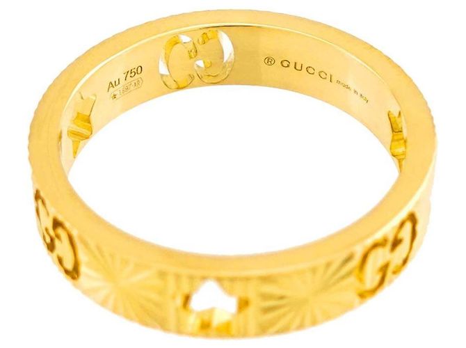 Anello Gucci Icon Star #9 in Oro Giallo 18K - vista 3