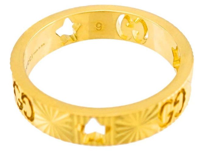 Anello Gucci Icon Star #9 in Oro Giallo 18K - vista 4