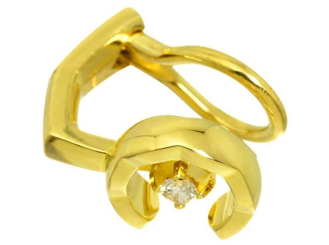 Brinco de pressão Chanel Coco Crush com diamantes - vista 3